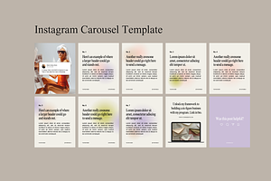 Instagram Carousel Social Templates