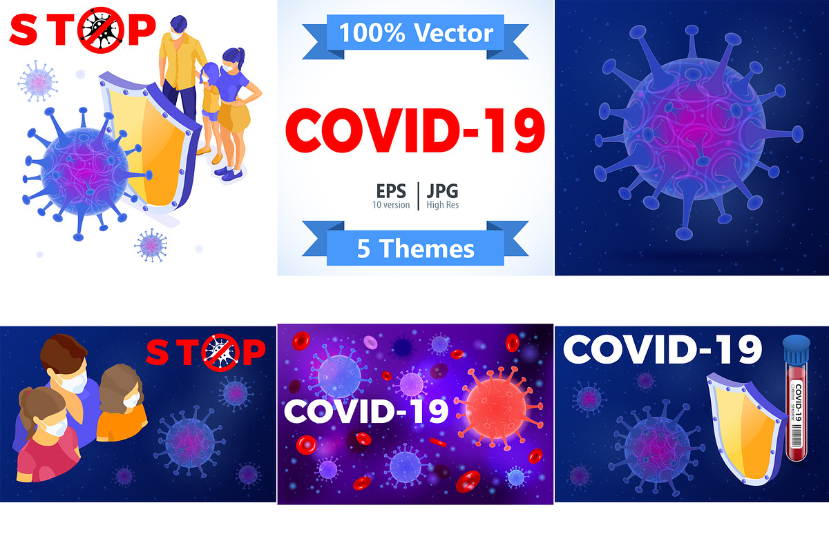 Covid-19 Coronavirus Stop 2019-nCoV, a Healthcare Illustration by TAlex (Photo 1 of 6)