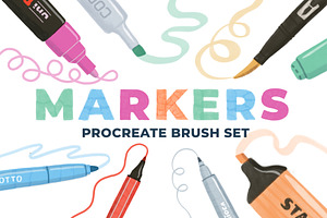 Markers Procreate Brush Set