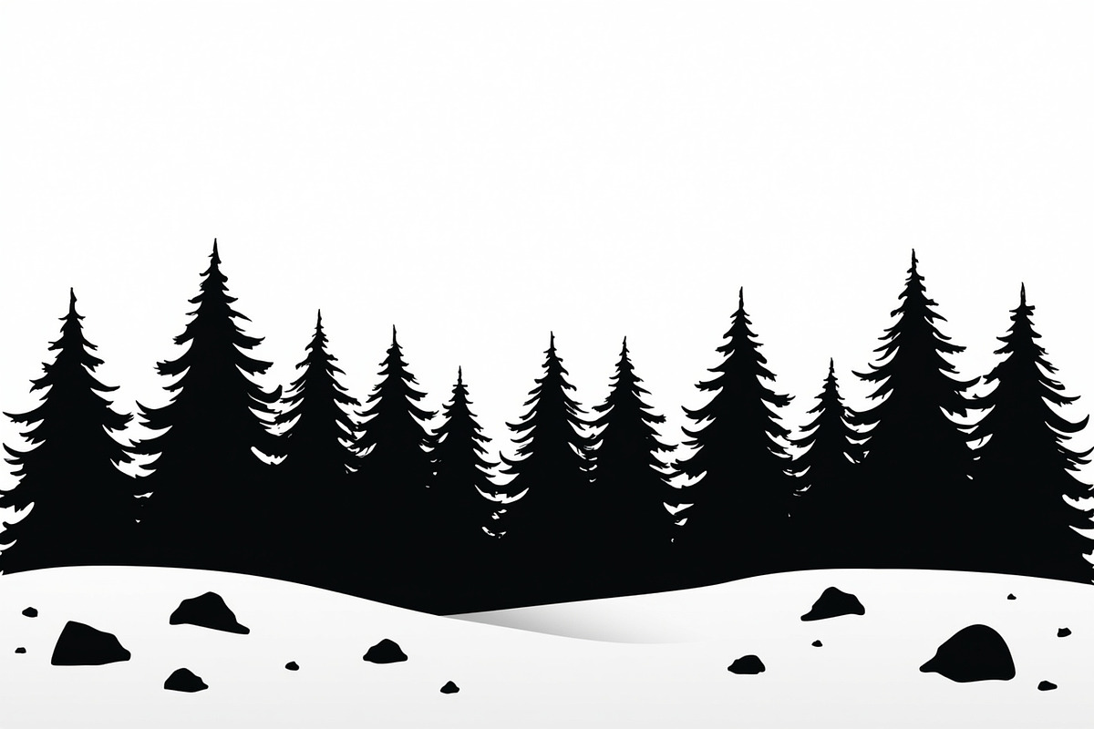Pine Forest Silhouette Bundle, a Graphic by Creativeshirt (Photo 2 of 16)