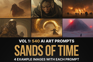 540 Prompts For The Sands Of Time, an Illustration by Sevenstyles