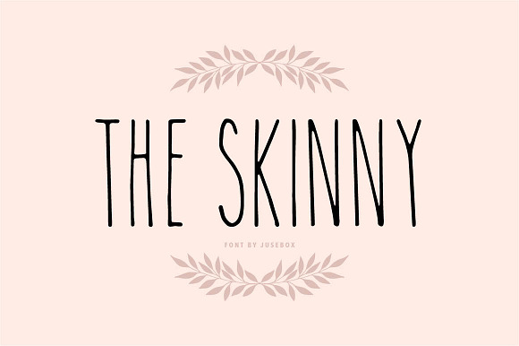The Skinny Font preview 5