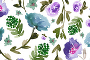 Purple, blue and green, a Pattern Graphic by Anya-D (Thumbnail 2 of 3)