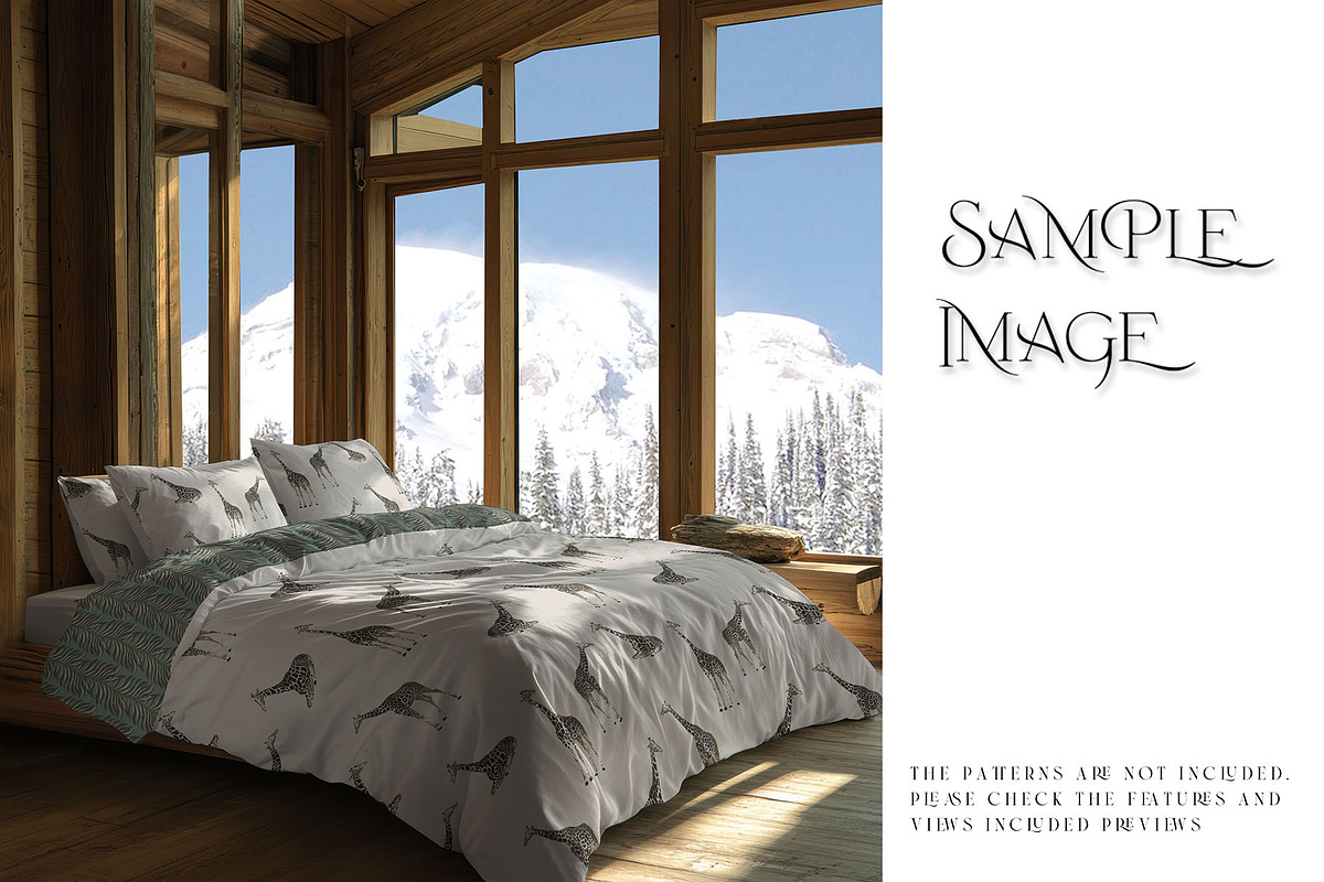 Chalet Bedding Mockups, a Product Mockup by mock-ups (Photo 12 of 12)