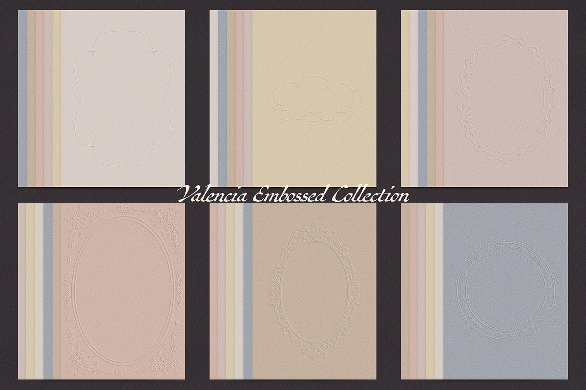 Valencia - Embossed Papers & Frames, a Texture Graphic by lerinartstudio (Photo 9 of 13)