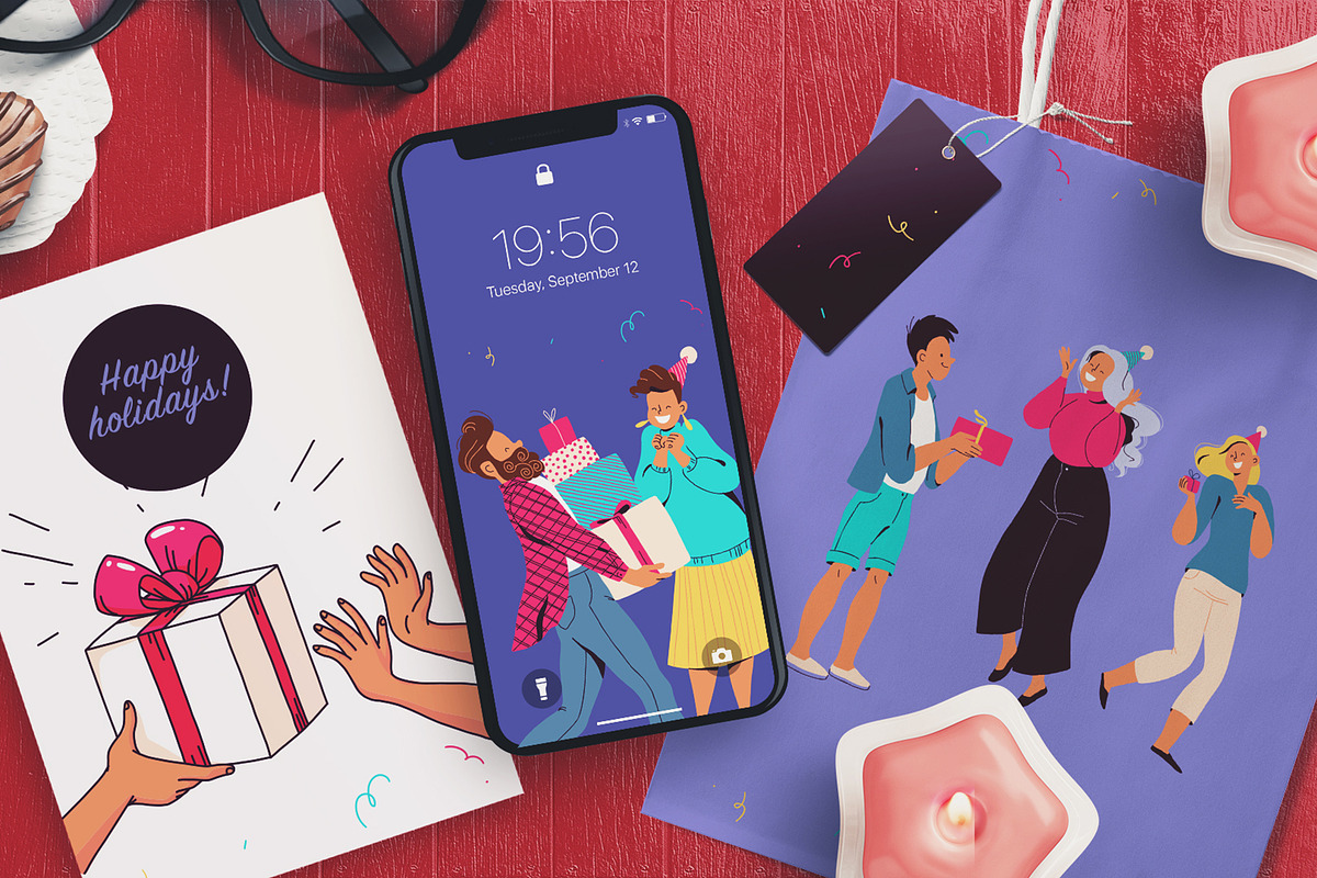 gifts people, a Decorative Illustration by Funnystore (Photo 4 of 6)