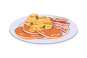 Yummy American pancake stacks set, a Food Illustration by Good Studio (Thumbnail 6 of 11)