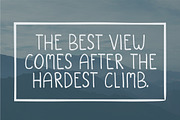 Mountain Goat, a Sans Serif Font by Rountree Design Co. (Thumbnail 3 of 8)