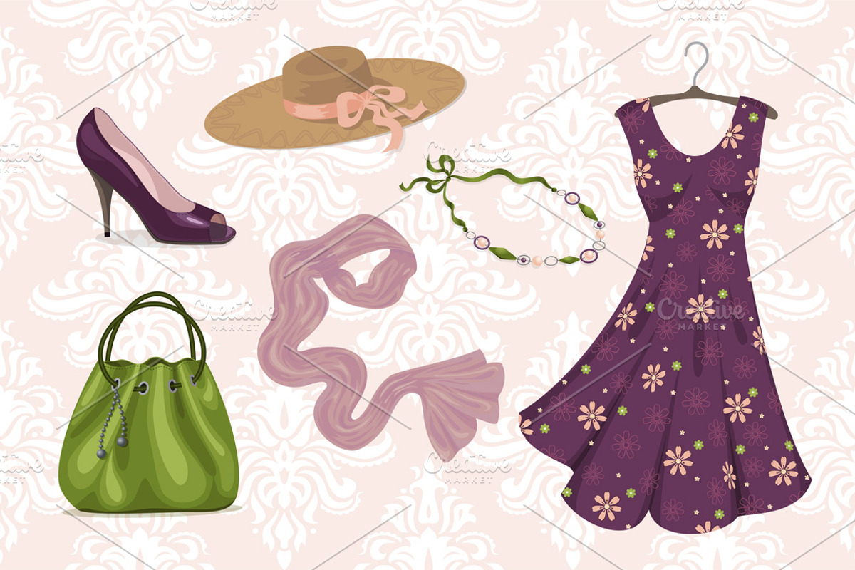 Set of woman clothes and accessories, an Illustration by Designifty (Photo 2 of 5)