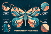 Dirty Halftones Brush Set, a Brush Add-On by Shoutbam (Thumbnail 2 of 11)