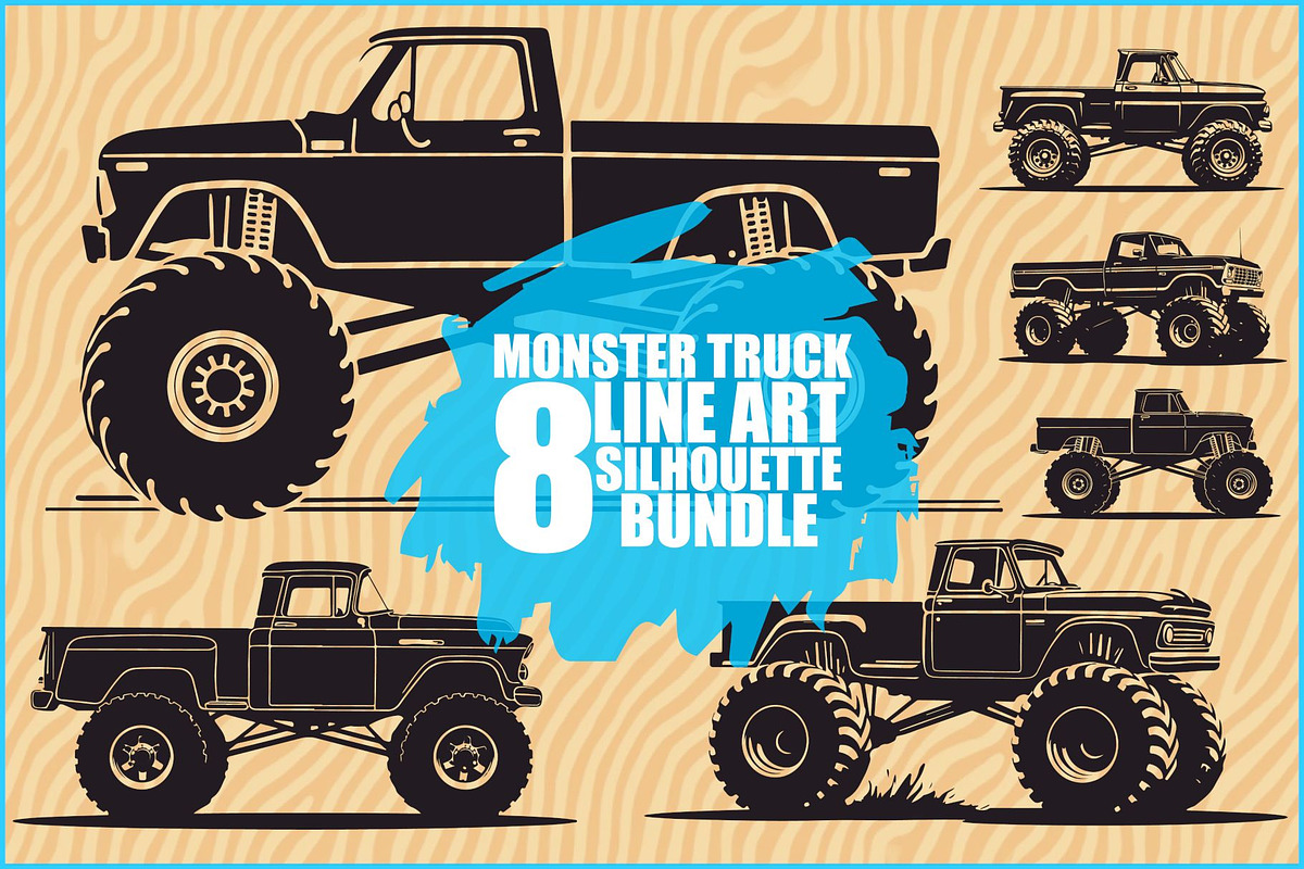 Big Wheel Truck Line Drawing, an Illustration by musafir_fashion (Photo 1 of 9)