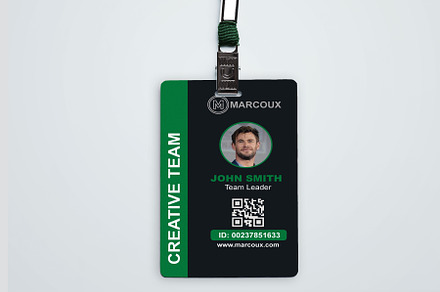 Creative ID card template