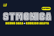 St Monica Black Clothes Inline, a Sans Serif Font by Rodrigo Typo (Thumbnail 1 of 5)