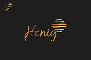 Honey logo design
