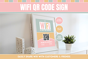 Olive Rose WiFi QR Code Sign, a Stationery Template by SunshineStudioBoutique (Thumbnail 1 of 10)