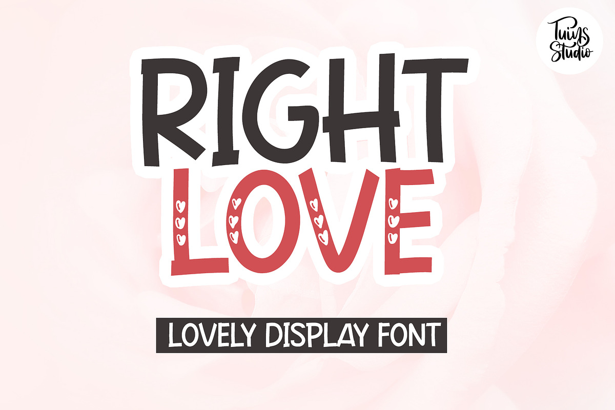 Right Love, a Handwritten Font by Letterafa Studio (Photo 1 of 7)