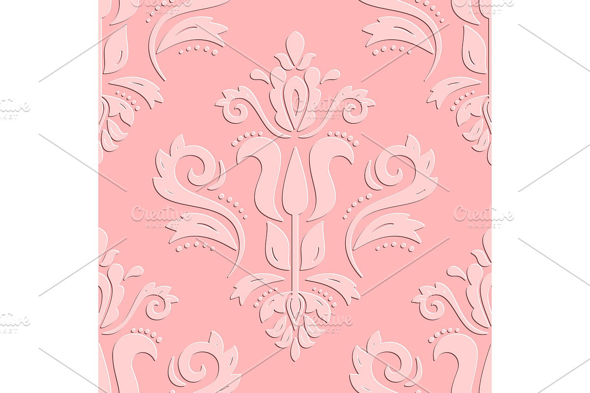 Seamless Vector Oriental Pattern, a Decorative Illustration by FineArtStudio (Photo 1 of 3)