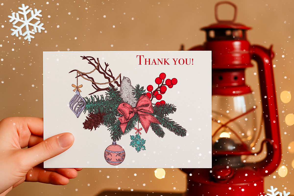 Christmas Vintage Vector Collection, a Seasonal Illustration by DiashaArt (Photo 17 of 17)