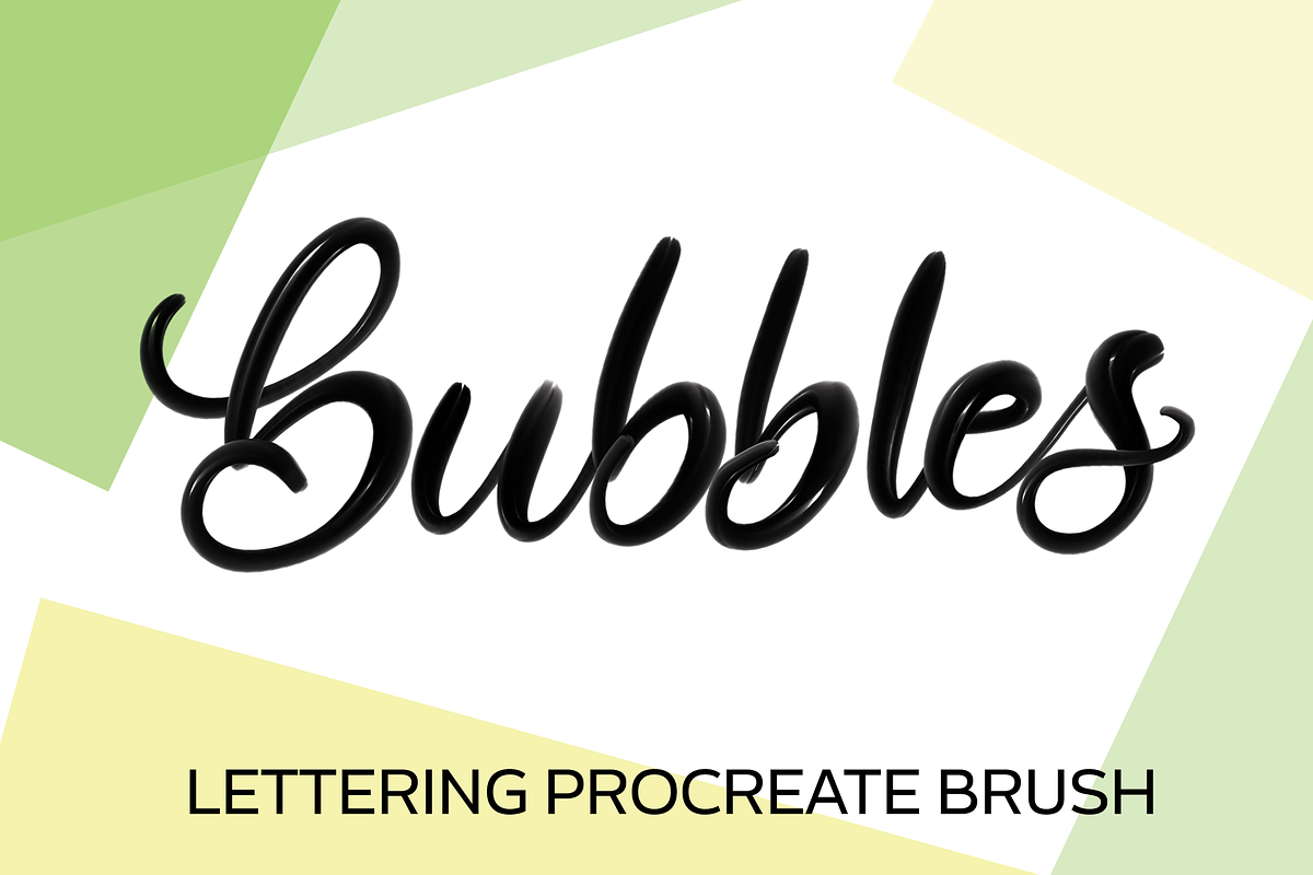 Bubble 3D Procreate Brush, a Brush Add-On by sarahtypes