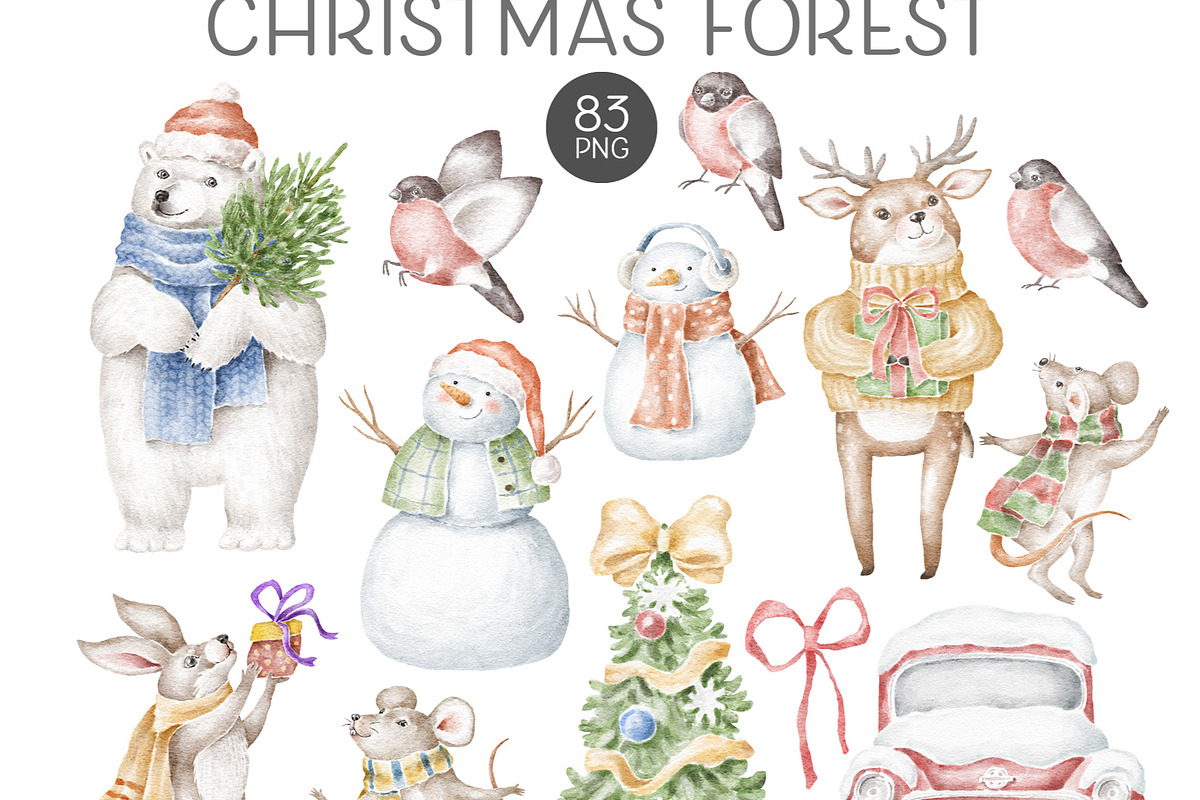 Snowy Season Bundle, an Illustration by Anastasiya Klempach (Photo 8 of 10)