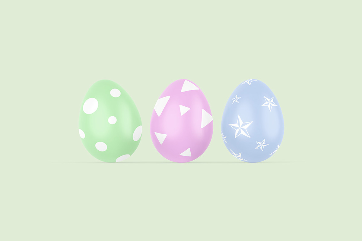 Easter Day Eggs & Card Mockups, a Mockup by Mockups Planet (Photo 2 of 5)