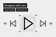 Media Controls Medium - 58 icons, an Outline Icon by Pictomate (Thumbnail 3 of 7)