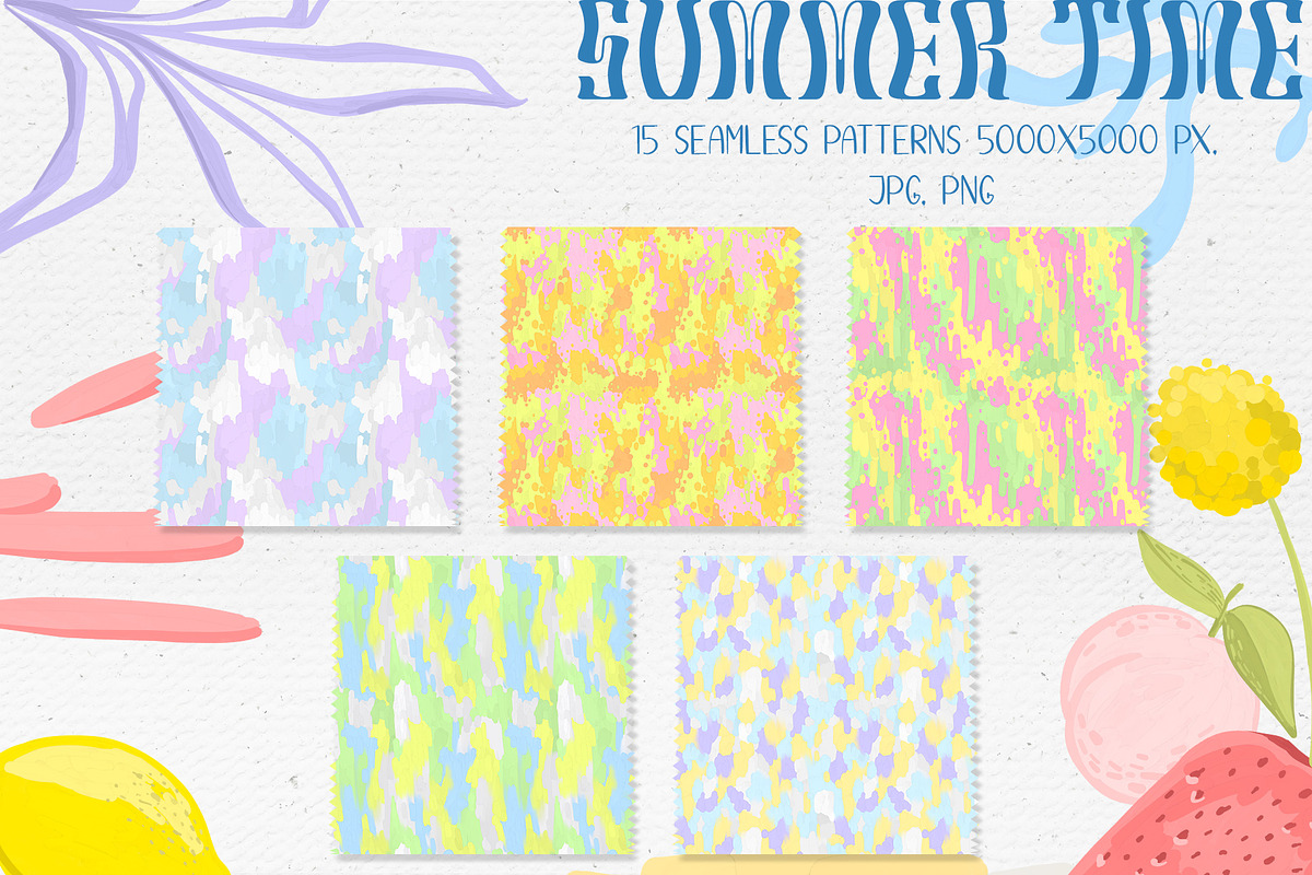 Collection of Summer Time, a Pattern Graphic by Antikva17 (Photo 6 of 13)