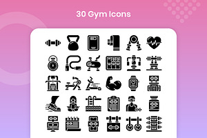 30 Gym & Fitness - Glyph