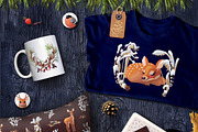 vector SET Winter Forest, an Animal Illustration by WINDmade (Thumbnail 17 of 19)