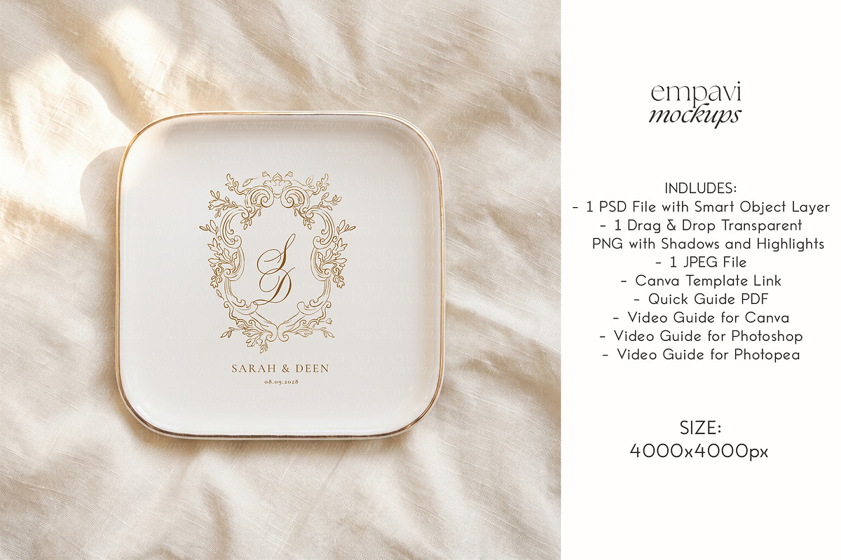 Jewelry Dish Mockup, a Household Mockup by EmpaviMockups (Photo 4 of 5)