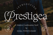 Prestigea, a Serif Font by Dora Typefoundry (Thumbnail 1 of 10)