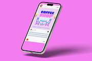 Pink Coffee Shop Illustration Set, an Object Illustration by graphicook (Thumbnail 3 of 6)