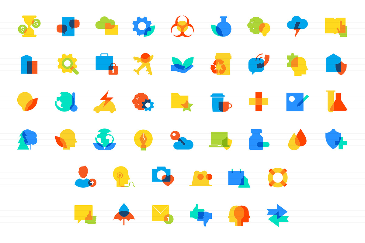 Colorful multiply icons collection, an Outline Icon by Boyko Pictures (Photo 10 of 10)