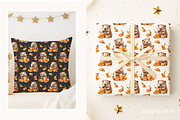 Capybara & Orange Pattern & Clipart, an Animal Illustration by GoldmoonUA (Thumbnail 4 of 5)