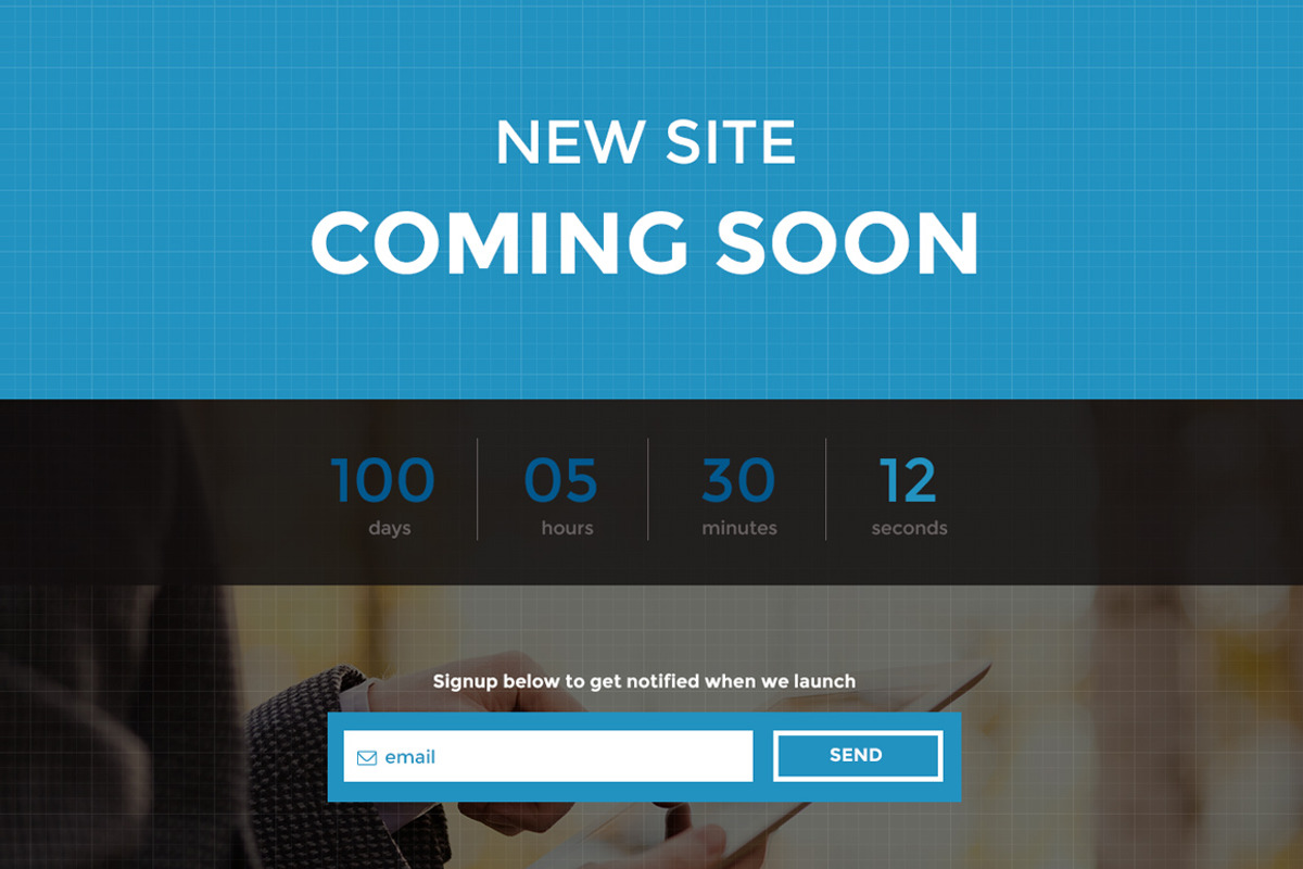 Blueprint - Responsive Co. Soon Page, a Landing Page Template by Mage Themes (Photo 3 of 3)