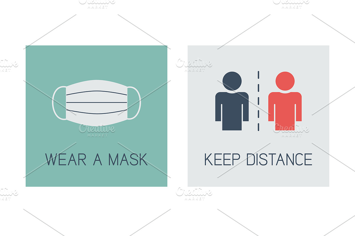 Covid-19 prevention infographic, an Icon by Paper Cards (Photo 4 of 5)