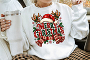 Merry Christmas Reindeer Antlers PNG, a Seasonal Illustration by Creative Art (Thumbnail 3 of 3)