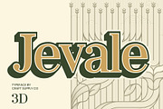 Jevale 3D, a Serif Font by Craft Supply Co. (Thumbnail 1 of 8)