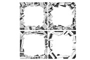 Collage frame with newspaper pieces, a Background Graphic by SketchArtStudio (Thumbnail 2 of 3)