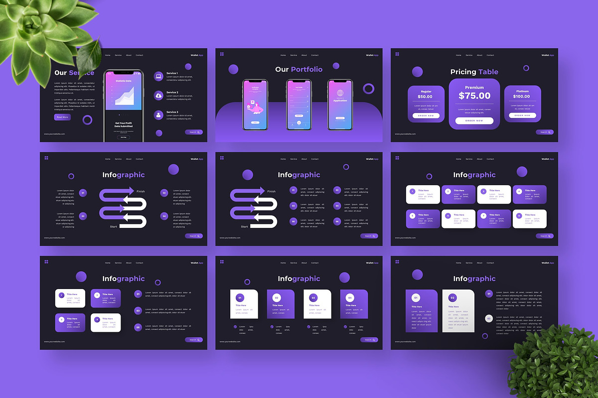 Wallet App - Keynote Templates, a Presentation Template by Deepslide Studio (Photo 5 of 6)