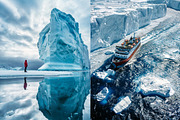 160 Arctic and Antarctic images, a Nature Photo by Handmadefont (Thumbnail 5 of 13)