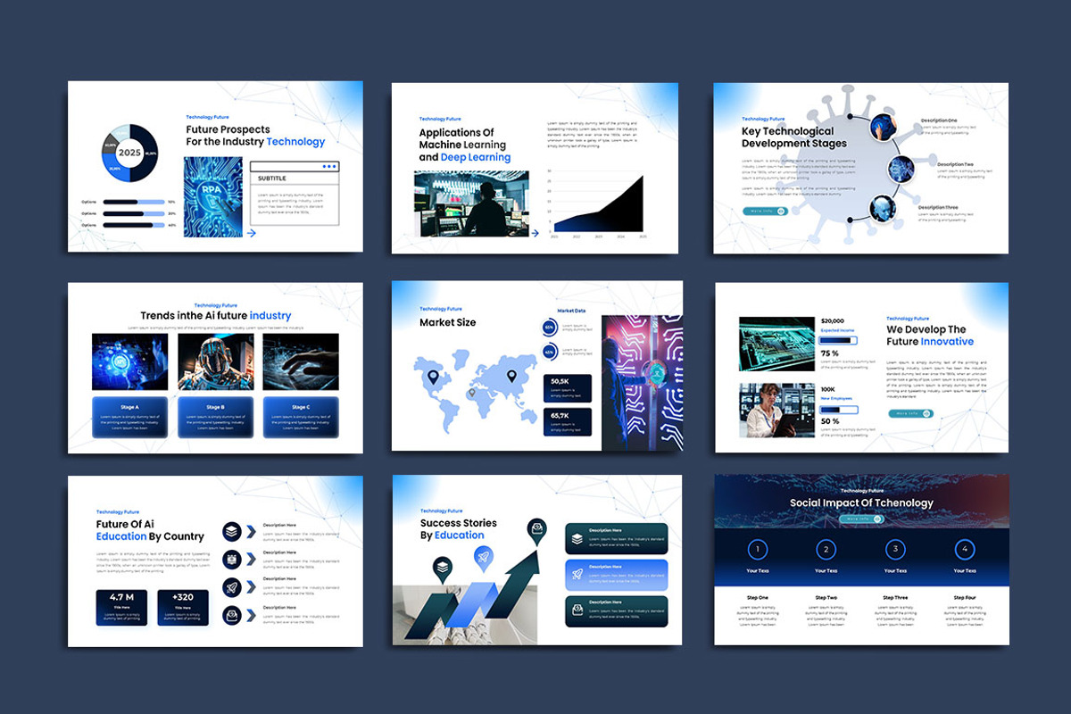 Technology Future Powerpoint, a Presentation Template by yanindesign (Photo 3 of 5)