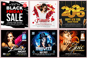 150 Night Club Flyer Bundle, a Flyer Template by AfzaalGraphics (Thumbnail 23 of 27)