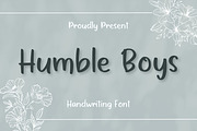 Humble Boys, a Handwritten Font by Aisyah (Thumbnail 1 of 5)