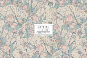 Vintage Ethereal Lotus