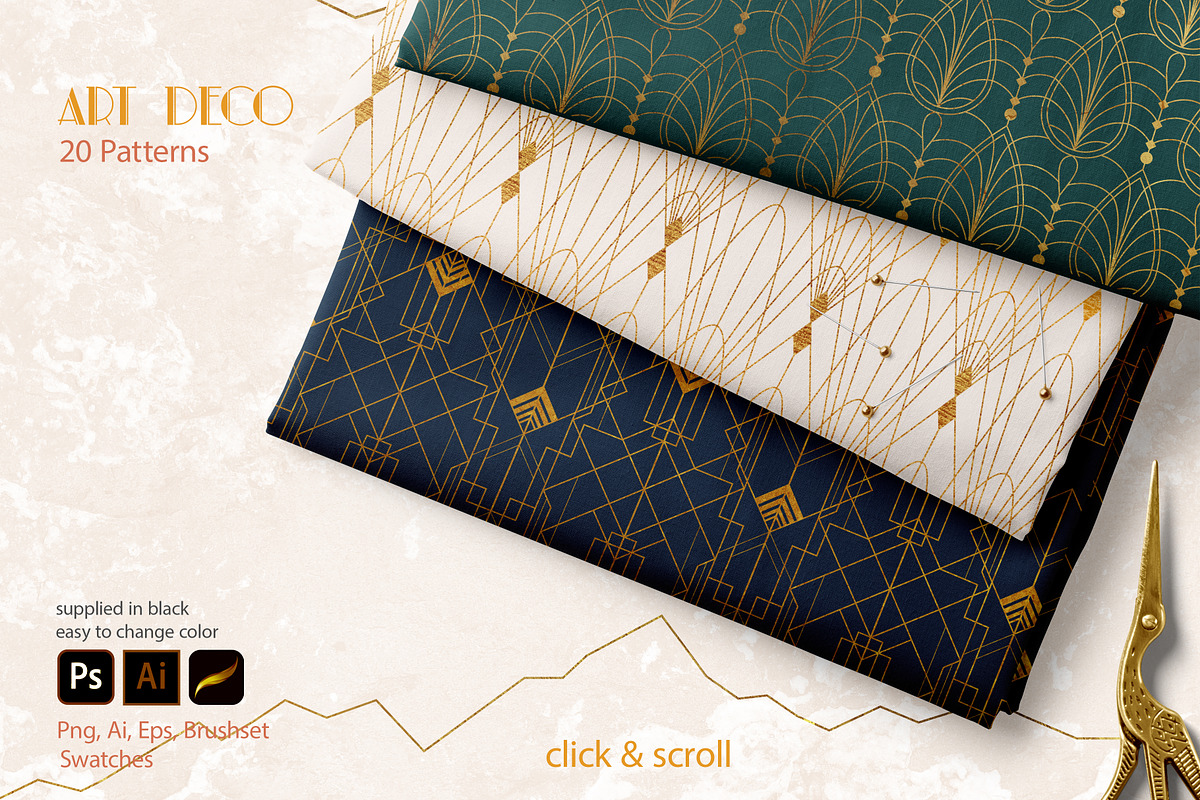Art Deco Landscape Creator Kit, an Object Graphic by Polli Deeva (Photo 6 of 19)