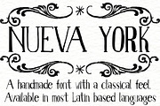 Nueva York, a Serif Font by Ed J Brown (Thumbnail 1 of 3)