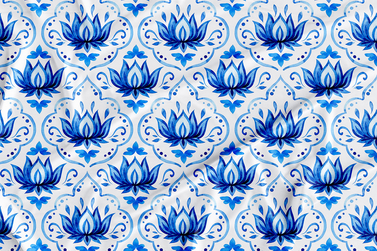 Blue Patterns Collection, a Pattern Graphic by made by Tanya (Photo 5 of 5)