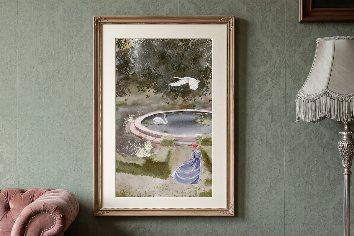 Victorian garden Riverie-summer set, a Decorative Illustration by Amely.Art (Photo 7 of 12)