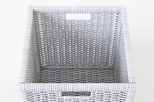 Rattan Basket White